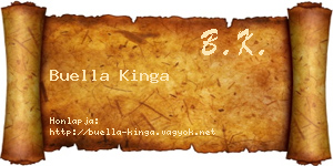 Buella Kinga névjegykártya