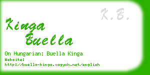 kinga buella business card